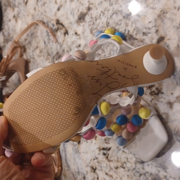 Gianni Bini Jess Southern  the Phoebe Rainbow Bobble Bead Dress women's Sandals - Picture 6 of 7